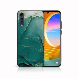 PROTEMIO MY ART Husă de protecție pentru LG Velvet GREEN MARBLE (145)