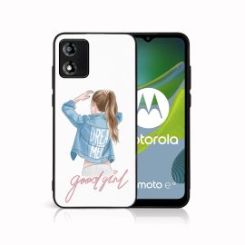 PROTEMIO MY ART Husă de protecție pentru Motorola Moto E13 BUN GIRL (130)