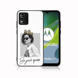 PROTEMIO MY ART Husă de protecție pentru Motorola Moto E13 QUEEN (139)