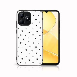 PROTEMIO MY ART Capac de protecție pentru Realme C51 BLACK HEARTS (167)