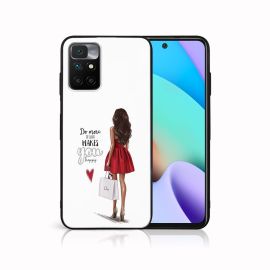 Husă din silicon PROTEMIO MY ART Xiaomi Redmi 10 / Redmi 10 2022 RED DRESS (137)