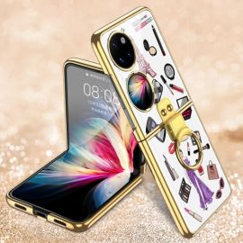 GKK GLASS Husa de protectie cu suport Huawei P50 Pocket COSMETICS