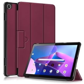Husă din LEATHER pentru Lenovo Tab M10 a 3-a generație visiniu