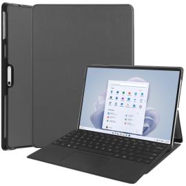 Husă Flip din LEATHER pentru Microsoft Surface Pro 9 gri