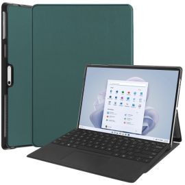 Husă din LEATHER pentru Microsoft Surface Pro 9 verde