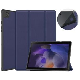 LEATHER Flip din Samsung Galaxy Tab A8 (SM-X205 / SM-X200) albastra