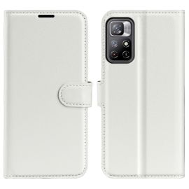 LITCHI protectie pentru Xiaomi Poco M4 Pro 5G alb