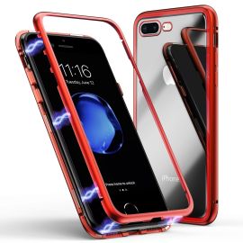 Carcasă magnetică de protecție Apple iPhone 7 Plus / iPhone 8 Plus roșu