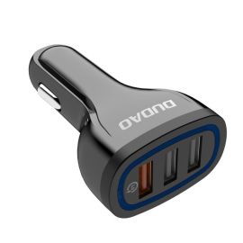 Încărcător auto DUDAO R7s 3X USB QuickCharge 3.0 negru