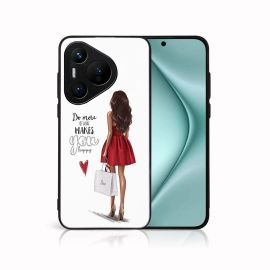 PROTEMIO MY ART Husă de protecție pentru Huawei Pura 70 Pro RED DRESS (137)