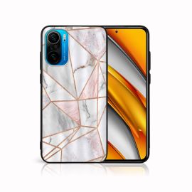 PROTEMIO MY ART Husă din silicon Xiaomi Poco F3 PINK MARBLE (143)