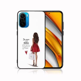 PROTEMIO MY ART Husă din silicon Xiaomi Poco F3 RED DRESS (137)