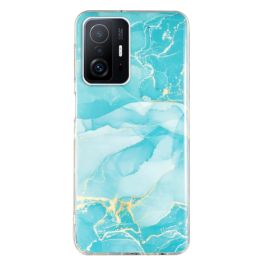 Husa de protectie IMD MARBLE Xiaomi 11T / 11T Pro BLUE DESCHIS