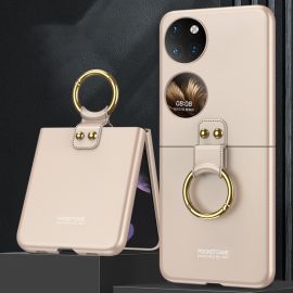 GKK HOOK Husa din plastic cu suport Huawei P50 Pocket gold