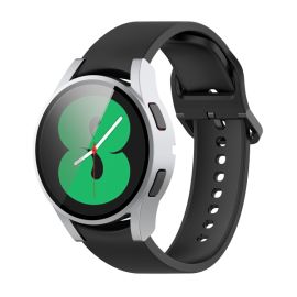 Husa de protectie cu sticla securizata pentru Samsung Galaxy Watch 4 44mm argintiu
