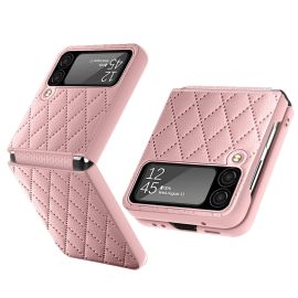 Husa de protectie LATTICE pentru Samsung Galaxy Z Flip4 5G roz