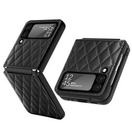 Husa de protectie LATTICE pentru Samsung Galaxy Z Flip4 5G neagra