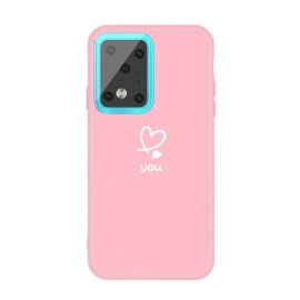 Husa din silicon CUTE Samsung Galaxy S20 Ultra roz