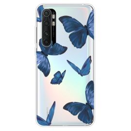 ART din silicon ART Xiaomi Mi Note 10 Lite BUTTERFLY BLUE