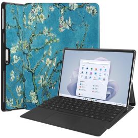 Husa ART Flip pentru Microsoft Surface Pro 9 / 10 / 11 APRICOT BLOSSOM