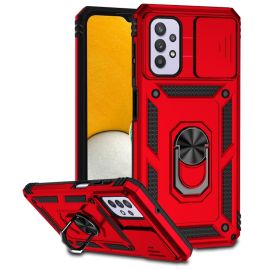 Husa RING cu suport pentru Samsung Galaxy A23 / A23 5G rosie