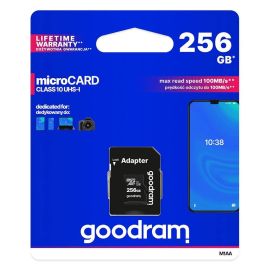 Card de memorie GOODRAM microSDHC 256GB UHS-I Clasa 10 + adaptor