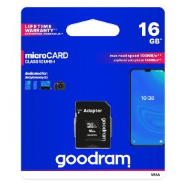 GOODRAM microSDHC 16GB UHS-I card de memorie + adaptor (M1AA-0160R11)