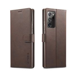 IMEEKE Wallet cover Samsung Galaxy Note 20 Ultra dark brown