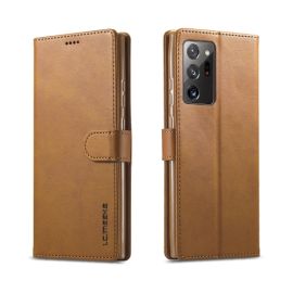IMEEKE Wallet cover Samsung Galaxy Note 20 Ultra light brown