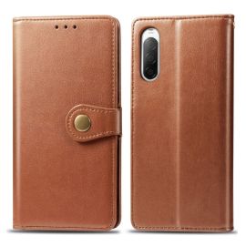 BUCKLE LEATHER portofel Sony Xperia 10 II maro