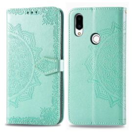 ART Wallet cover Meizu Note 9 ORNAMENT green