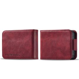 Husa portofel IMEEKE RFID Samsung Galaxy Z Flip 3 5G rosie