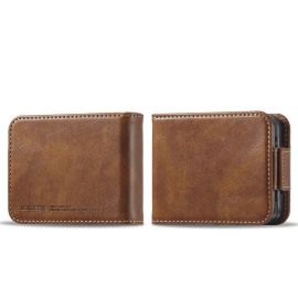 Husa portofel IMEEKE RFID Samsung Galaxy Z Flip 3 5G maro