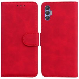 Husa portofel pentru Tecno Spark 8 Pro rosie