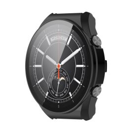 Husa din plastic cu sticla de protectie pentru Xiaomi Watch S1 negru