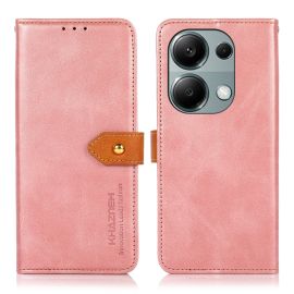 Husă portofel KHAZNEH DUAL -COLOR pentru Xiaomi Redmi Note 13 Pro / Poco M6 Pro roz