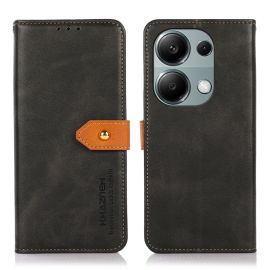 Husă portofel KHAZNEH DUAL -COLOR pentru Xiaomi Redmi Note 13 Pro / Poco M6 Pro negru