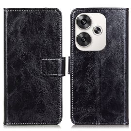 RETRO Husă portofel Xiaomi Poco F6 negru