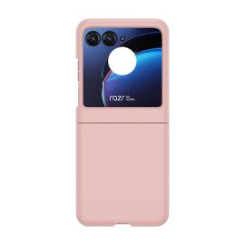 PLASTIC Husă de protecție din plastic pentru Motorola Razr 50 roz deschis