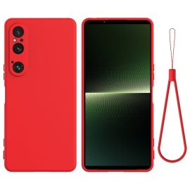 RUBBER Husă de protecție pentru Sony Xperia 1 VI roșu