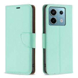 Husa portofel LITCHI pentru Xiaomi Redmi Note 13 Pro verde