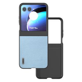 ABEEL LEATHER Capac pentru Motorola Razr 50 albastru deschis