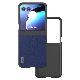 ABEEL LEATHER Capac pentru Motorola Razr 50 albastru închis
