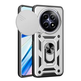 RING CAMERA Capac cu suport pentru Realme 12 5G argintiu