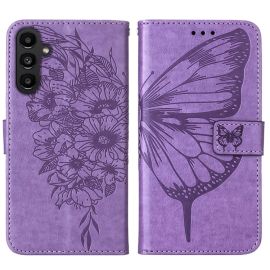 ART BUTTERFLY Husă portofel pentru Samsung Galaxy A15 / A15 5G violet deschis