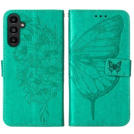 ART BUTTERFLY Husa portofel pentru Samsung Galaxy A15 / A15 5G verde