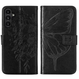 ART BUTTERFLY Husa portofel pentru Samsung Galaxy A15 / A15 5G neagra
