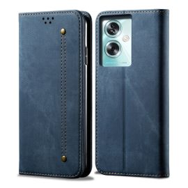 Husa portofel DENIM pentru Oppo A79 5G albastru