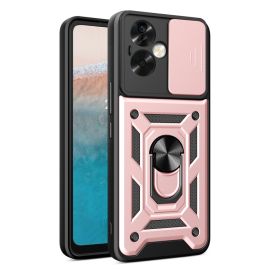RING CAMERA Husa cu suport pentru Oppo A79 5G roz