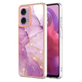 IMD MARBLE Capac de protecție pentru Motorola Moto G04 / G24 / G24 Power PURPLE